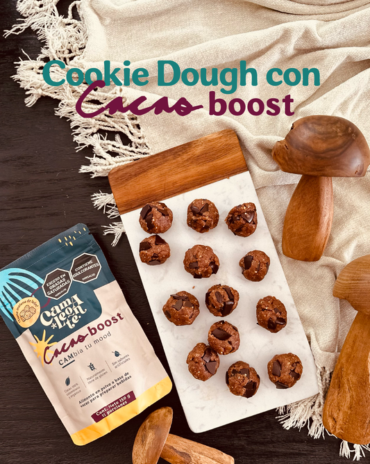🍪 Receta de Cookie Dough  con Cacao Boost: Sano, Fácil y Delicioso 🍫