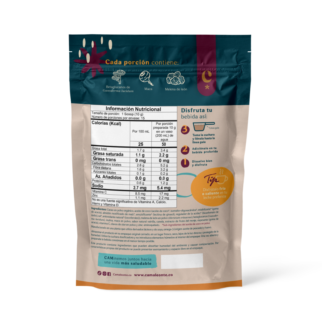 Cacao Boost con MELENA DE LEÓN