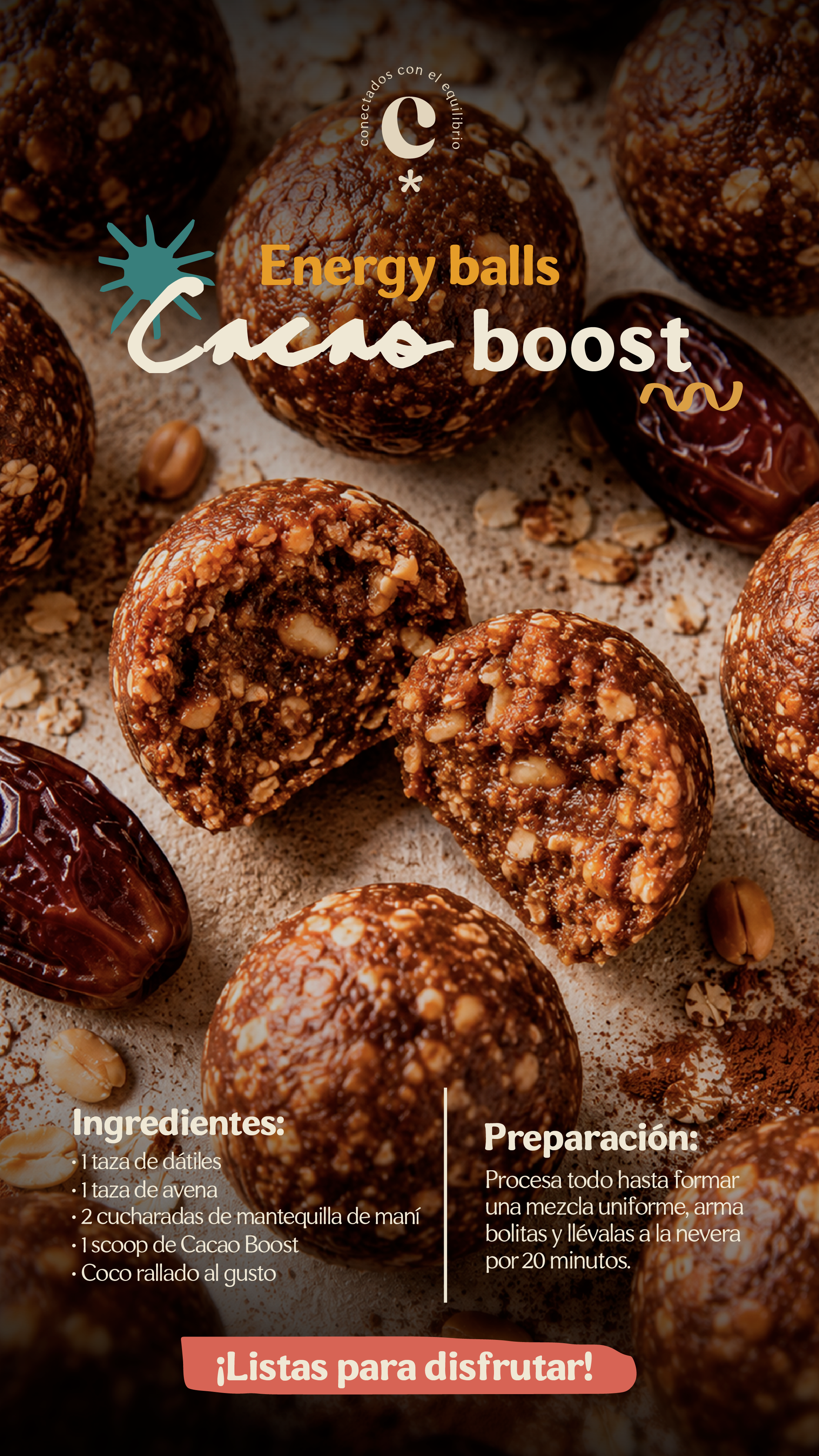 Energy Balls con Cacao Boost | Snack saludable y fácil