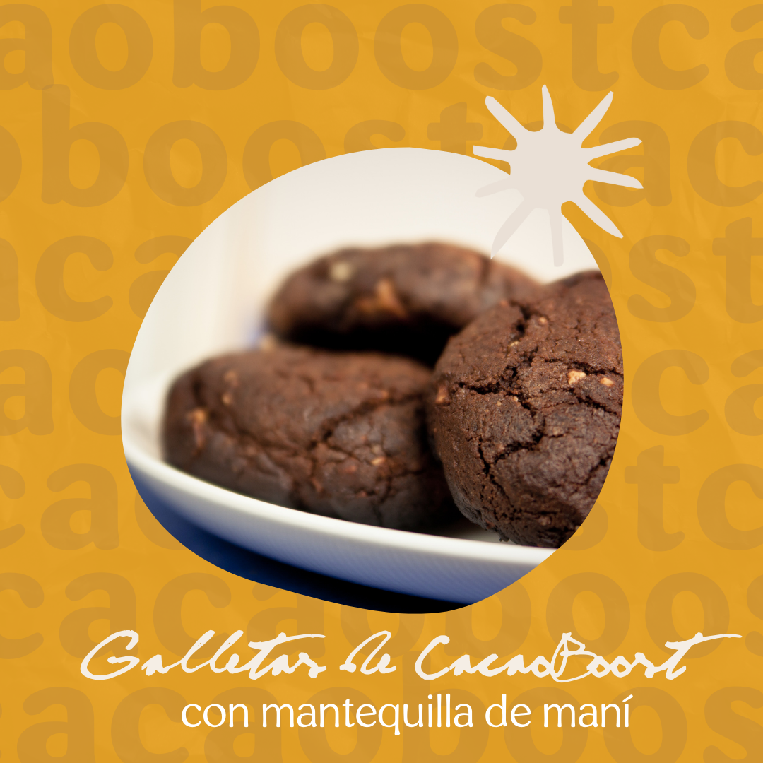 Galletas ultra rápidas de mantequilla de maní con CacaoBoost