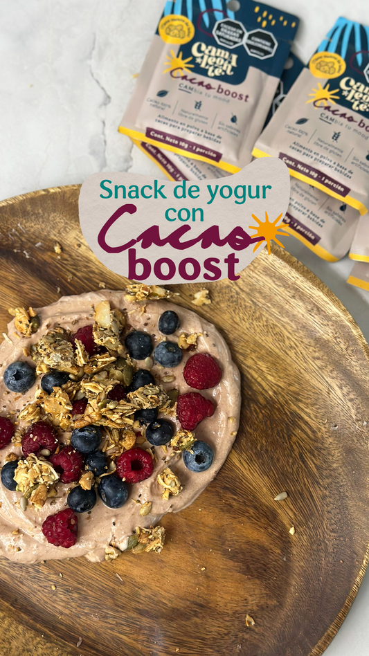 Snack saludable alto en proteína con cacao funcional (receta fácil en 5 minutos)