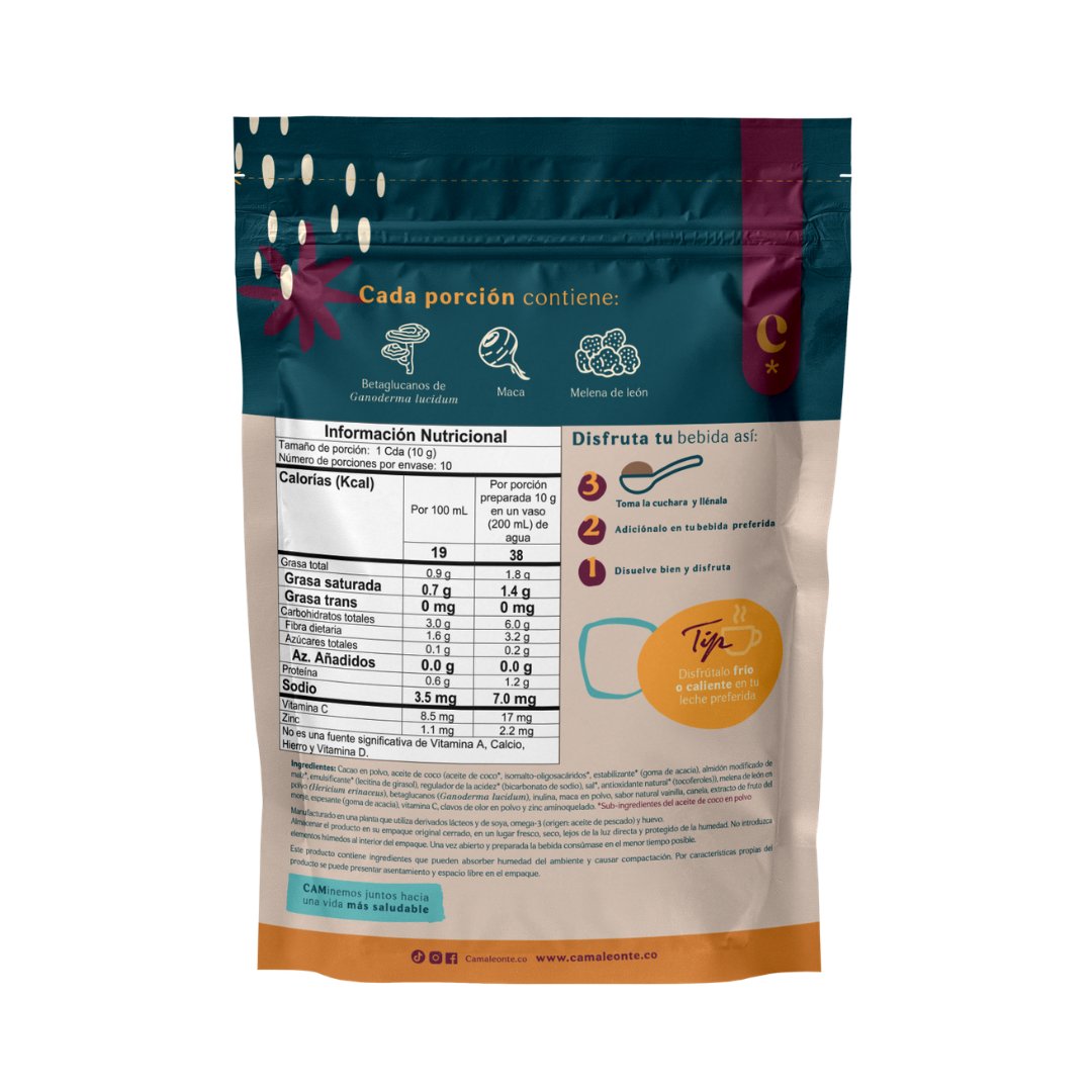 Cacao Boost con Melena de León 100gr