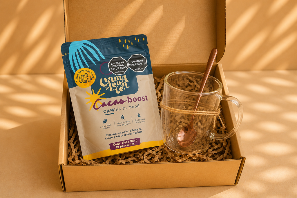 Kit Taza Camaleonte + Cacao Boost o Dreamer Creamer | Energía, enfoque y bienestar diario (Copia)