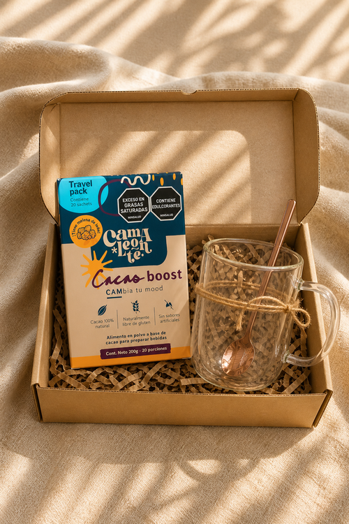 Kit Taza Camaleonte + Cacao Boost o Dreamer Creamer | Energía, enfoque y bienestar diario (Copia)