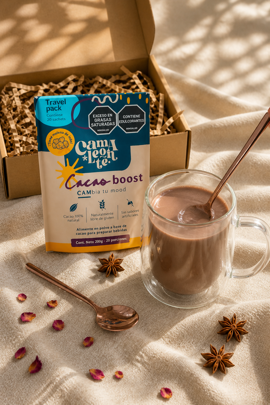 Kit Taza Camaleonte + Cacao Boost o Dreamer Creamer | Energía, enfoque y bienestar diario (Copia)