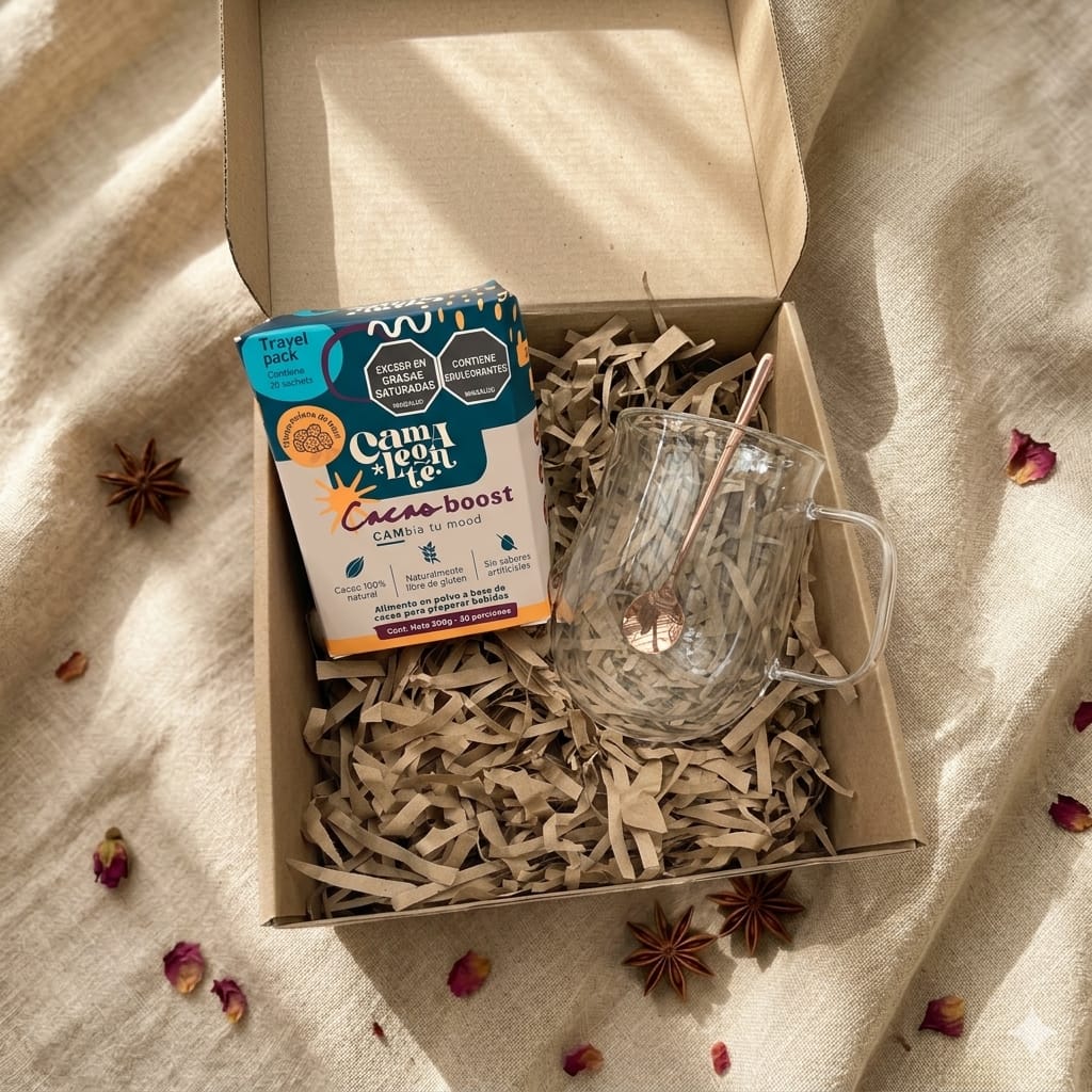 Kit Taza Camaleonte + Cacao Boost o Dreamer Creamer | Energía, enfoque y bienestar diario (Copia)