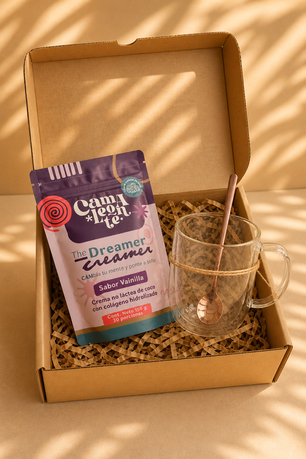 Kit Taza Camaleonte + Cacao Boost o Dreamer Creamer | Energía, enfoque y bienestar diario (Copia)