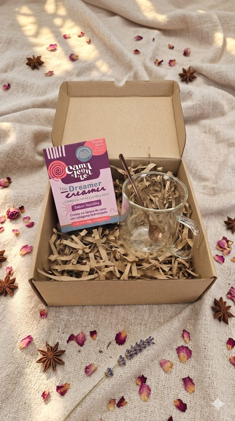 Kit Taza Camaleonte + Cacao Boost o Dreamer Creamer | Energía, enfoque y bienestar diario (Copia)
